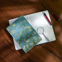 Carnet A5 à couverture rigide, ligné, avec reliure spirale, logo imprimé, collection d'art Van Gogh « Fleurs d'amande » – Be Online