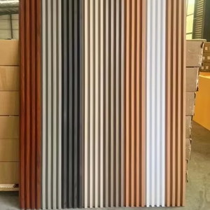 Waterproof Fireproof Fluted WPC <strong>Wall</strong> <strong>Panels</strong> for <strong>Interior</strong> Decorative <strong>Panel</strong> PVC <strong>Wall</strong> <strong>Cladding</strong> Louver <strong>Panels</strong> - Product Image 1
