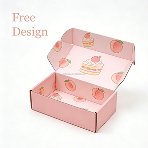 Caja para Envíos de Pasteles, Cajas de Embalaje Personalizadas para Comida Rápida, Caja de Cartón Corrugado para Envíos con Impresión Offset - Product Image 2