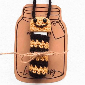 Nuevo Producto de Comercio Exterior Transfronterizo Tiktok: Labial de Algodón Tejido, Hecho a Mano, Estilo <span class=keywords><strong>Americano</strong></span> Creativo, con Diseño de Abeja y Sandía - Product Image 6