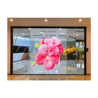 Hongwei P5 1000x240mm Intérieur Fenêtre Verre Adhésif Transparent Led Affichage Film Flexible Écran