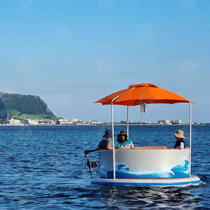 Location <span class=keywords><strong>Vacances</strong></span> Loisirs Dîner en <span class=keywords><strong>Famille</strong></span> Barbecue Grill Four Bateau Bbq Donut-bateau Bateau Rond avec Bbq Pit à Vendre - Product Image 3