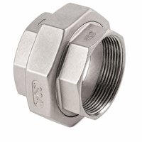 Raccord femelle en acier inoxydable 304, surface lisse, basse pression, DN15 à DN100, 1/2-4 pouces, pour systèmes de plomberie d'alimentation en eau