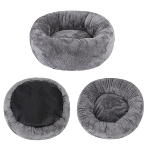 Cama Redonda de Lujo para Mascotas, Suave y Acogedora, para Perros y Gatos Pequeños a Grandes, Lavable, de Fieltro, Marca [Nombre de la Marca] - Product Image 2