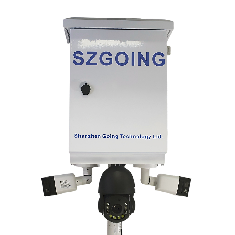 SZGOING 360 Panoramic 3 Camera System Wireless Wifi IP PTZ Cam 30X Zoom Intelligent Energy Alert HD Solar Security Camera 4G · image 3