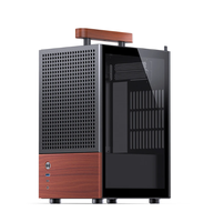 Casing T6 PC Mini ITX Mid Tower Power Supply 1U USB desain paduan aluminium vertikal untuk pendingin Optimal yang digunakan untuk Server