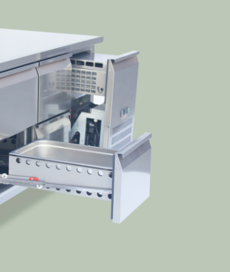 2-8 ℃ GN1/1 pan 6 <span class=keywords><strong>cassetti</strong></span> 400L cucina in acciaio inossidabile refrigeratore ristorante cucina congelatore attrezzatura di refrigerazione da cucina - Product Image 2
