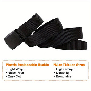 Basın Polyester dehidratasyon kumaş kemer naylon kırmızı beyaz ve mavi elastik örgülü kemer erkekler için - Product Image 3