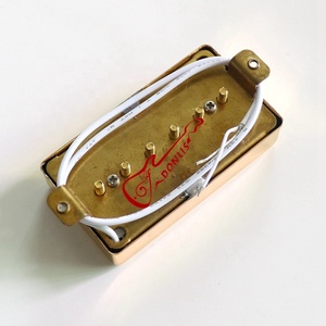 Pickup <span class=keywords><strong>per</strong></span> <span class=keywords><strong>Chitarra</strong></span> Elettrica Donlis Alnico 5 Magnetico, Copertura Dorata Aperta, Dimensioni Humbucker LP con Metallo - Product Image 4
