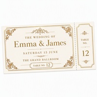 Carte de billet de dîner de gala personnalisée en papier kraft, impression argentée, bordure décorative en feuille d'aluminium, logo personnalisé, design, échantillon gratuit et épreuve
