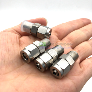 Raccords droits en acier inoxydable, coupleurs rapides 1/4" 1/<span class=keywords><strong>8</strong></span>" mâle O.D. 4 6 <span class=keywords><strong>8</strong></span> 10 12 <span class=keywords><strong>mm</strong></span> pour tube PU, <span class=keywords><strong>raccord</strong></span> rapide à torsion en acier inoxydable SS304 - Product Image 3