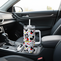 Gobelet de voiture isotherme en acier inoxydable 304 de 40 oz, motif dessin animé monstre, logo personnalisé, pour sauna extérieur, portable, pour glace