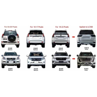Kit de carrosserie de conversion Facelift pour Toyota Prado FJ120 FJ150 2004-2022 – Améliorez votre véhicule avec des pièces de modification tout-terrain LC300