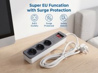 Haute qualité EU 5 voies prise d'extension intelligente interrupteur Anti surtension Port USB multiprise utilisation industrielle usine livraison directe 16A