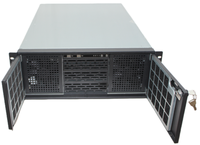 Rack de Servidor Industrial de Acero 4U, 650 mm de Profundidad, 8 Ventiladores, 10 Ranuras para Discos Duros, 3 Posiciones para CD/DVD-ROM, Compatible con Instalación de Placa EATX