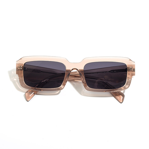 Hochwertige Unisex-Sonnenbrille Luxuriöse Designer-Brille UV400-Gläser Brauner Acetat-Rahmen für Männer und Frauen DY-8112 2700A Rabatt - Product Image 5