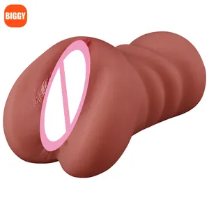 Groothandel Pocket Pussy Sekspop 2 In 1 Mannelijke Masturbator Pop Realistische Vagina Anale Dubbele Gaten Zak Pussy Sex Pop Voor Mannen