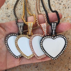 I vassoi pendenti con lunetta vuota con <span class=keywords><strong>ali</strong></span> d'angelo sublimano foto personalizzate con foto in bianco gioielli con collana di sublimazione - Product Image 4