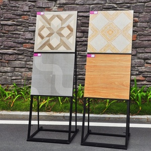 Custom Modern Metal <strong>Ceramic</strong> <strong>Tile</strong> <strong>Display</strong> <strong>Stand</strong> for Exhibition Hall Granite Quartz Mosaic Stone Slab - Product Image 3