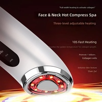 Appareil de beauté exclusif pour usage domestique, masseur oculaire, technologie photonique 7 couleurs, portable pour le visage et le cou
