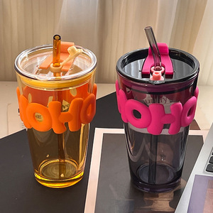 Gorgous Glass Tumbler With Straw Reusable Drinkware For Everyday Use - Product Image 2