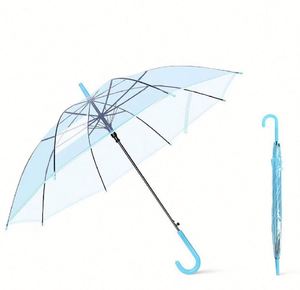 Automatic Clear Umbrella for Sun & Rain Dual Use Long Handle Transparent Umbrella With Custom Logo Promotional <b>Gifts</b> & Events - Product Image 3