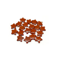 Mini petite étoile à cinq branches 20mm cristal naturel peut être perforé avec des trous accessoires de jeu sculptés de Noël fabrication de décoration