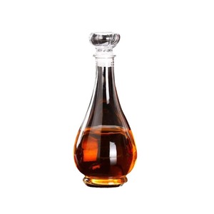 Juego de Botellas de <span class=keywords><strong>Vino</strong></span> Tinto de Vidrio Soplado Sellado Moderno para el Hogar, Dispensador de Botellas Vacías, Decoración para Mueble Bar - Product Image 6