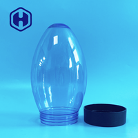 Bocaux en plastique en forme d'oeuf 42oz de qualité alimentaire, de qualité alimentaire, anti-fuite, sans BPA, avec couvercle, en vrac de 1250ml