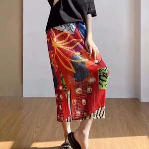 2023 d'été Couston Offre Spéciale Plissé Miyake Taille Haute Plissée <span class=keywords><strong>Mi</strong></span> <span class=keywords><strong>Longue</strong></span> Fente Femmes <span class=keywords><strong>jupe</strong></span> Droite <span class=keywords><strong>Tube</strong></span> De <span class=keywords><strong>Jupe</strong></span> - Product Image 2