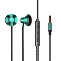 Écouteurs intra-auriculaires filaires en métal confortables, type C, à réduction de bruit, couleurs personnalisables pour usage audio quotidien, étudiants et jeux