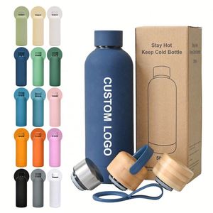Vaso Térmico Personalizado de Doble Pared con Aislamiento al Vacío, Tacto Suave, 500ml 750ml, Termo de Acero Inoxidable, Mantiene la Temperatura de 12 a 24 Horas - Product Image 1