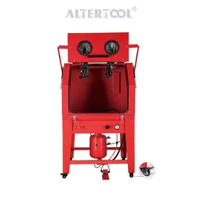 Altertool – Machine industrielle de haute qualité 990L, acier lourd, grande porte avant pliante verticale, sableuse