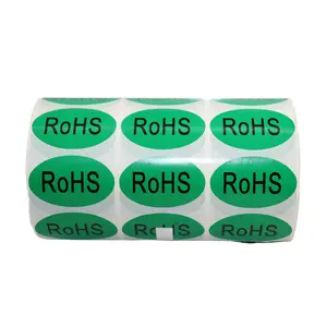 Custom printing RoHS adhesive label sticker for environmental protection label