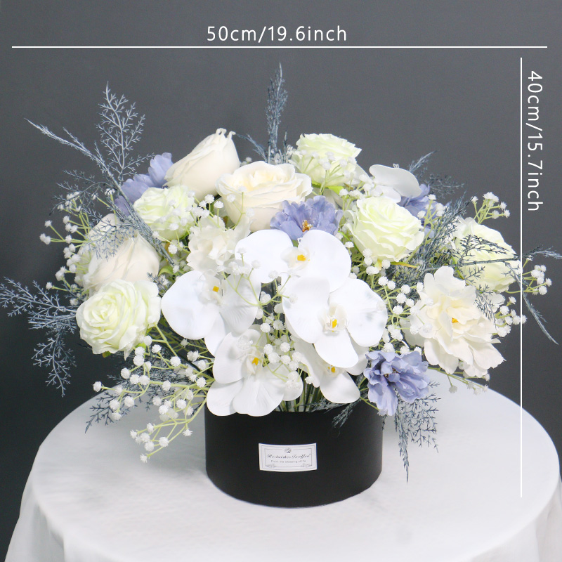 50x40cm white blue