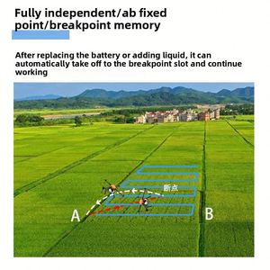 Dron Agrícola T10 Totalmente Automático de Cuatro Ejes para Pulverización de Fertilizantes, con Control Remoto, Material Plástico, para Cuidado de Plantas - Product Image 6