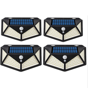 Applique murale solaire à 114 led, 4 côtés, éclairage d'extérieur, luminaire de paysage, protection, <span class=keywords><strong>charge</strong></span> et dé<span class=keywords><strong>charge</strong></span>, idéal pour un <span class=keywords><strong>jardin</strong></span> - Product Image 4