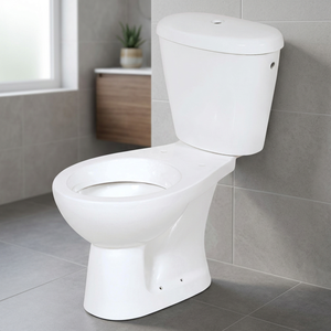 Inodoro de cerámica Morvi de dos piezas con tapa de plástico, accesorios LLC, juego completo de WC - Product Image 2