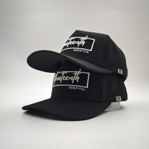 Tournament Standard 5 Panel Solid Waterproof Golf <b>Cap</b> Custom Embroidery Logo Low MOQ OEM <b>Quick</b> <b>Dry</b> Lightweight All Weather Defen - Product Image 2