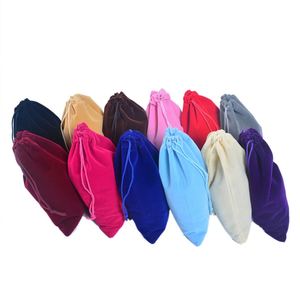 Sacs cadeaux en velours jetables en gros avec cordon de serrage 12x15, 13x18, réutilisables, écologiques, couleurs et logo personnalisables, Noël, mariage - Product Image 2