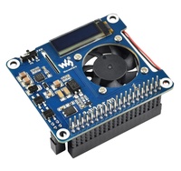 Waveshare Power Over Ethernet HAT (B) pour Raspberry Pi 3B+/4B et réseau PoE 802.3af avec écran OLED
