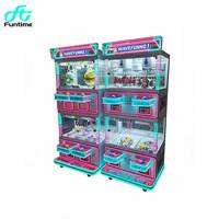 Machine à griffes commerciale avec accepteur de billets, machine d'arcade attrape-figurines en peluche certifiée UL pour le secteur du jeu