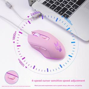 Encantador ratón óptico con cable de luz LED de 7 colores tipo C o interfaz USB <span class=keywords><strong>ratones</strong></span> para juegos para ordenadores HP Google Xiaomi Huawei y <span class=keywords><strong>Apple</strong></span> - Product Image 2