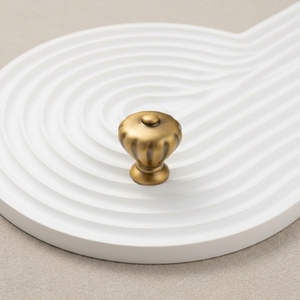 Poignée de <span class=keywords><strong>meuble</strong></span> <span class=keywords><strong>vintage</strong></span> cannelée en alliage de zinc pour tiroir, armoire, cuisine, placard - Product Image 3