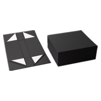 Boîte cadeau pliable magnétique en carton rigide avec logo personnalisé, doublure en éponge, laminage mat, gaufrage, biodégradable, recyclable, MOQ 500 pièces