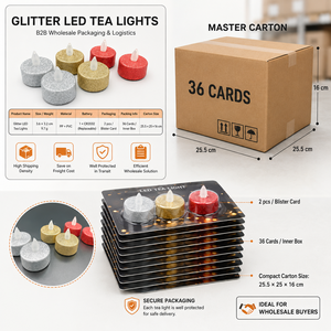 Lot de 2 bougies chauffe-plat LED scintillantes, sans flamme, à lumière jaune chaude vacillante, avec piles CR2032, pour la décoration de fêtes de Noël - Product Image 6