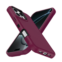 Coque de téléphone IVYMAX en TPU+PC pour iPhone 14 15 16 Pro Max, protection triple intégrale, vente directe, offre spéciale
