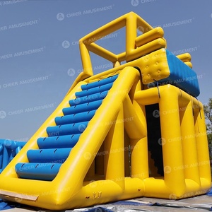 <span class=keywords><strong>Aquapark</strong></span> en vinyle personnalisé Tyrolienne gonflable Parc aquatique d'aventure pour Aqua Park Challenge Game par Cheer Amusement - Product Image 4