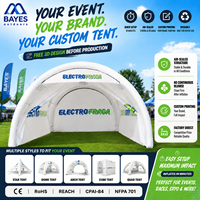 Grande Tente Chapiteau Gazebo Gonflable Oxford 400D Imperméable Personnalisée Parois Latérales Événements d'Entreprise Foires