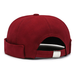 Unisexe rétro sportif Docker brodé visage souriant chapeau imperméable coton sans bord marin roulé manchette Dot plage extérieur Baseball - Product Image 1
